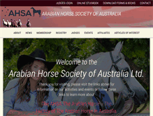 Tablet Screenshot of ahsa.asn.au